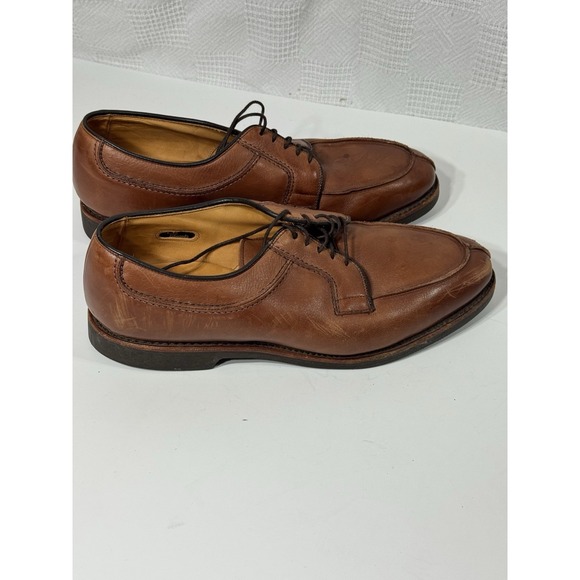 Allen Edmonds Men's Oxford Split Toe Blusher Shoe Lace-up Brown9‎ D